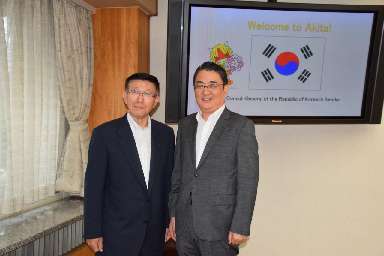 写真　駐仙台大韓民国総領事訪問の様子